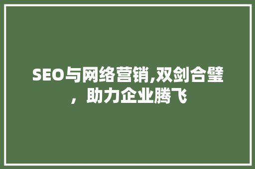 SEO与网络营销,双剑合璧，助力企业腾飞 SEO与网络营销,双剑合璧，助力企业腾飞 必应SEO
