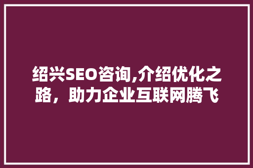 绍兴SEO咨询,介绍优化之路，助力企业互联网腾飞 绍兴SEO咨询,介绍优化之路，助力企业互联网腾飞 搜狗SEO