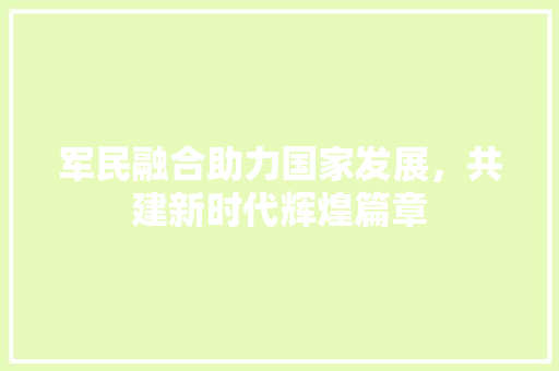 军民融合助力国家发展，共建新时代辉煌篇章 军民融合助力国家发展，共建新时代辉煌篇章 GoogleSEO