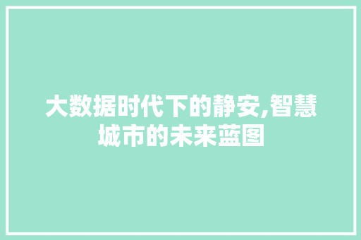 大数据时代下的静安,智慧城市的未来蓝图 必应SEO