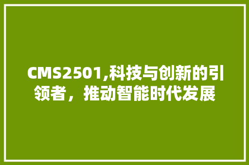 CMS2501,科技与创新的引领者，推动智能时代发展 必应SEO