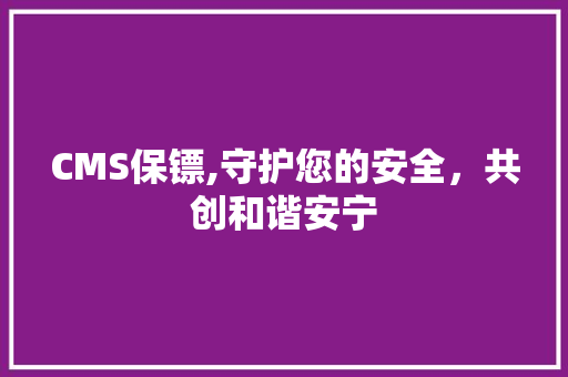 CMS保镖,守护您的安全，共创和谐安宁 必应SEO