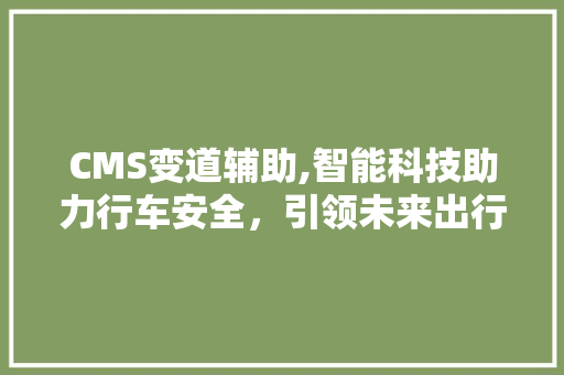 CMS变道辅助,智能科技助力行车安全，引领未来出行新风尚 GoogleSEO