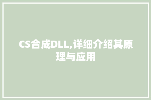 CS合成DLL,详细介绍其原理与应用