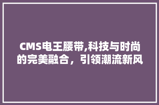CMS电王腰带,科技与时尚的完美融合，引领潮流新风尚 神马SEO