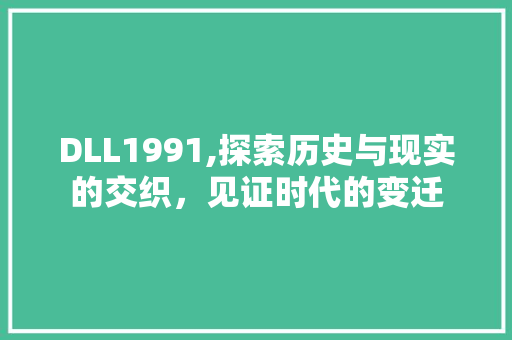 DLL1991,探索历史与现实的交织，见证时代的变迁 百度SEO
