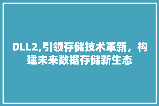 DLL2,引领存储技术革新，构建未来数据存储新生态 百度SEO