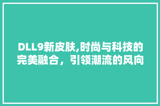 DLL9新皮肤,时尚与科技的完美融合，引领潮流的风向标 GoogleSEO