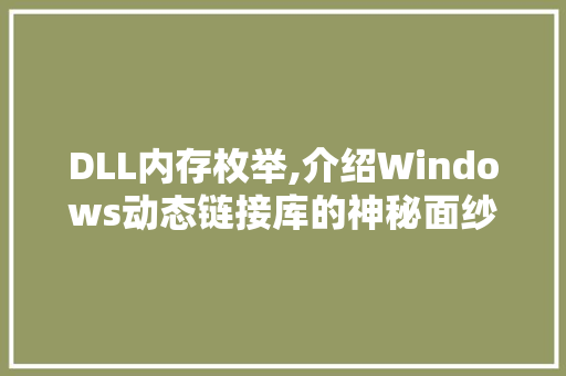DLL内存枚举,介绍Windows动态链接库的神秘面纱 神马SEO