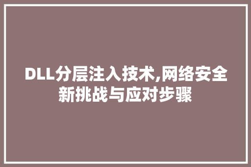 DLL分层注入技术,网络安全新挑战与应对步骤 百度SEO
