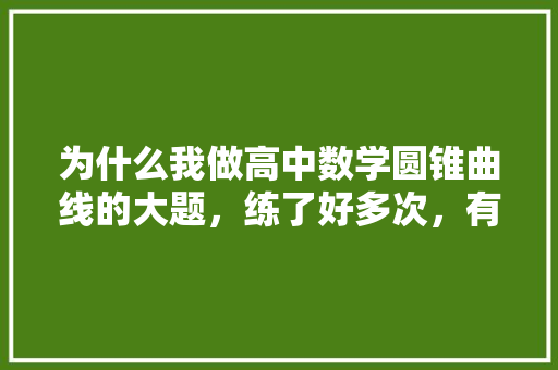 为什么我做高中数学圆锥曲线的大题，练了好多次，有时候还是没有思路，还老计算出错，有没有方法可以改正「为什么我做导数觉得不难做」 为什么我做高中数学圆锥曲线的大题，练了好多次，有时候还是没有思路，还老计算出错，有没有方法可以改正「为什么我做导数觉得不难做」 百度SEO
