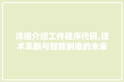 详细介绍工件程序代码,技术革新与智能制造的未来 百度SEO