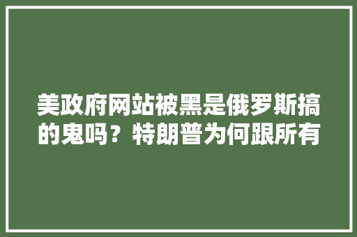 美政府网站被黑是俄罗斯搞的鬼吗？特朗普为何跟所有人唱反调「公司网站为什么总被黑客攻击」