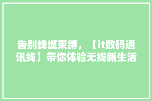 告别线缆束缚，【it数码通讯线】带你体验无线新生活！ 百度SEO