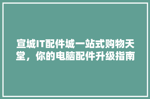 宣城IT配件城一站式购物天堂，你的电脑配件升级指南！ GoogleSEO