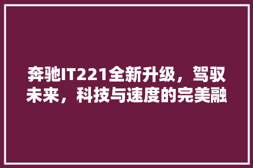 奔驰IT221全新升级，驾驭未来，科技与速度的完美融合！ GoogleSEO