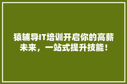 猿辅导IT培训开启你的高薪未来，一站式提升技能！ 神马SEO