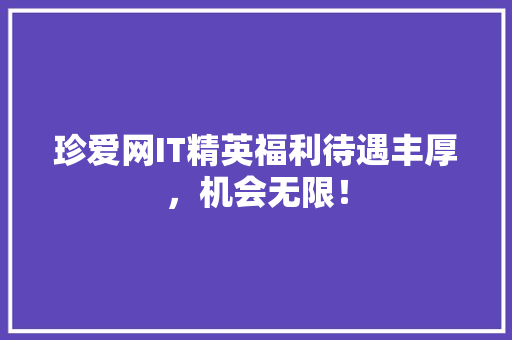 珍爱网IT精英福利待遇丰厚，机会无限！ 神马SEO