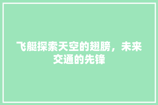 飞艇探索天空的翅膀，未来交通的先锋 必应SEO