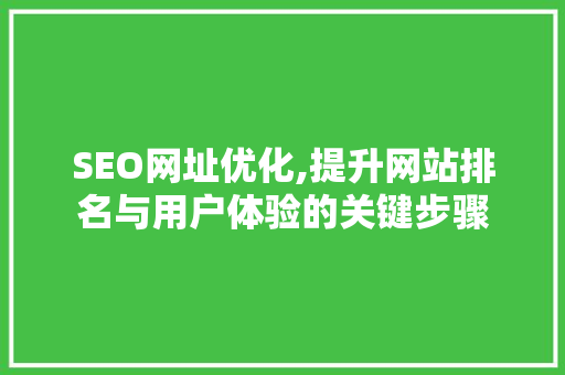 SEO网址优化,提升网站排名与用户体验的关键步骤 搜狗SEO