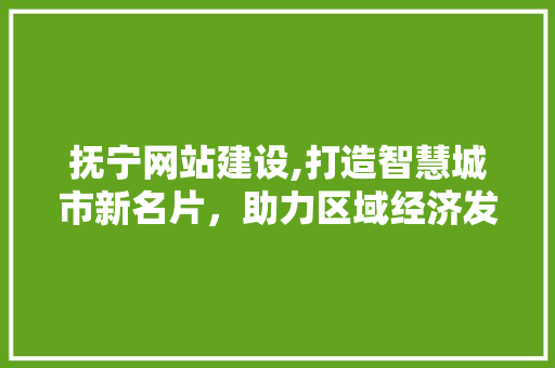 抚宁网站建设,打造智慧城市新名片，助力区域经济发展 GoogleSEO