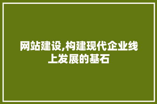 网站建设,构建现代企业线上发展的基石 搜狗SEO