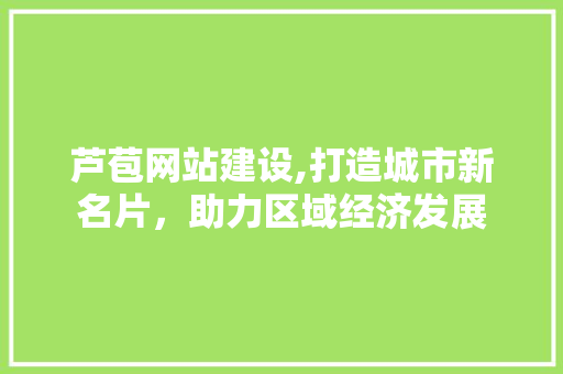 芦苞网站建设,打造城市新名片，助力区域经济发展 GoogleSEO