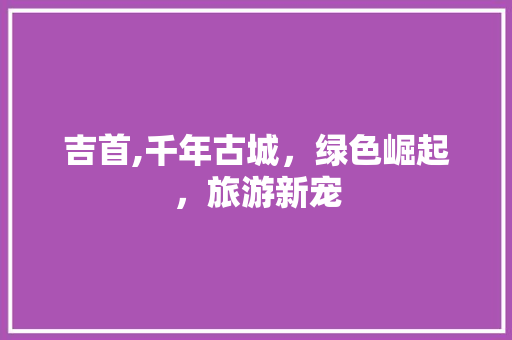 吉首,千年古城，绿色崛起，旅游新宠 GoogleSEO