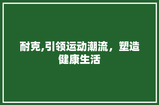 耐克,引领运动潮流，塑造健康生活 必应SEO