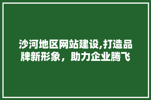 沙河地区网站建设,打造品牌新形象，助力企业腾飞 百度SEO