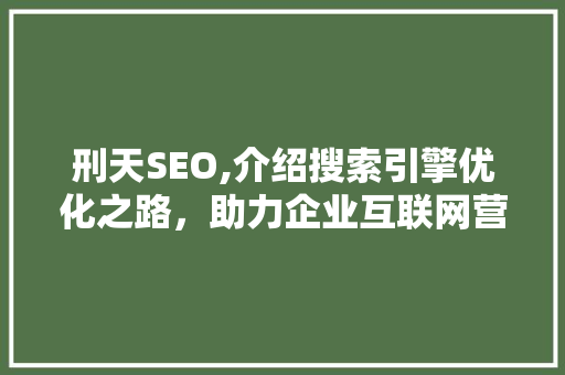 刑天SEO,介绍搜索引擎优化之路，助力企业互联网营销腾飞 GoogleSEO