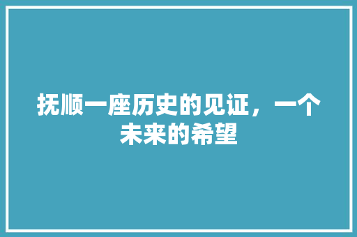 抚顺一座历史的见证，一个未来的希望 必应SEO