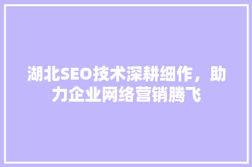 湖北SEO技术深耕细作，助力企业网络营销腾飞 搜狗SEO