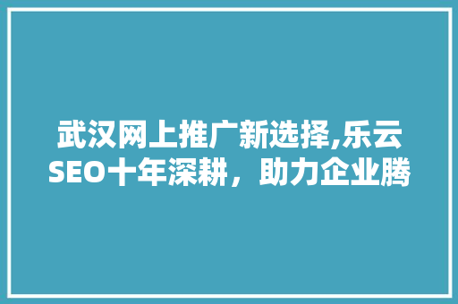 武汉网上推广新选择,乐云SEO十年深耕，助力企业腾飞 神马SEO