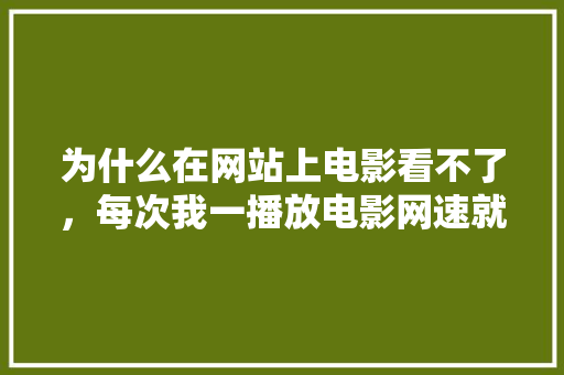 为什么在网站上电影看不了，每次我一播放电影网速就是零点几k／s，然后一直在刷新？这是不是网站自配播「网站为什么会被攻击」 为什么在网站上电影看不了，每次我一播放电影网速就是零点几k／s，然后一直在刷新？这是不是网站自配播「网站为什么会被攻击」 神马SEO