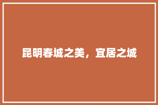 昆明春城之美，宜居之城 百度SEO