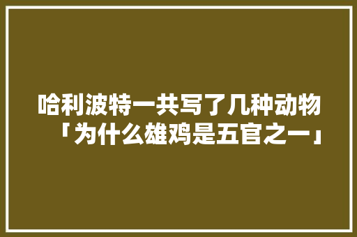 哈利波特一共写了几种动物「为什么雄鸡是五官之一」 哈利波特一共写了几种动物「为什么雄鸡是五官之一」 GoogleSEO