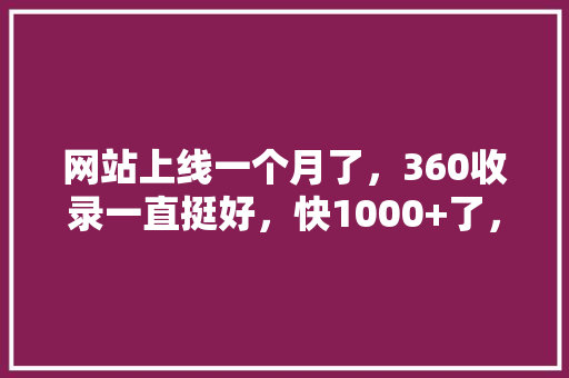 网站上线一个月了，360收录一直挺好，快1000+了，为什么百度收录很差「为什么网站收录下降了」 网站上线一个月了，360收录一直挺好，快1000+了，为什么百度收录很差「为什么网站收录下降了」 GoogleSEO