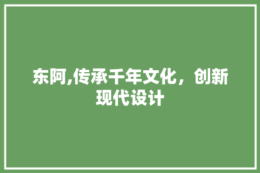 东阿,传承千年文化，创新现代设计 东阿,传承千年文化，创新现代设计 GoogleSEO