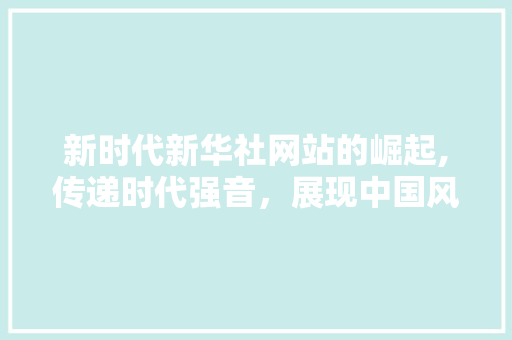 新时代新华社网站的崛起,传递时代强音，展现中国风采