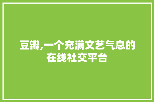 豆瓣,一个充满文艺气息的在线社交平台 豆瓣,一个充满文艺气息的在线社交平台 必应SEO