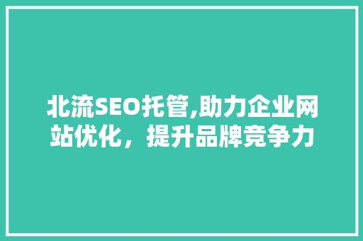 北流SEO托管,助力企业网站优化，提升品牌竞争力 北流SEO托管,助力企业网站优化，提升品牌竞争力 必应SEO